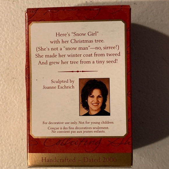 2000 Hallmark Snowgirl ornament - Picture 2 of 3